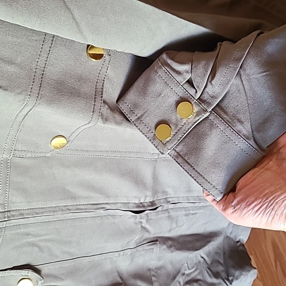 Ellen Tracy Jacket With Draw Cord Hem Size Large - Picture 10 of 15